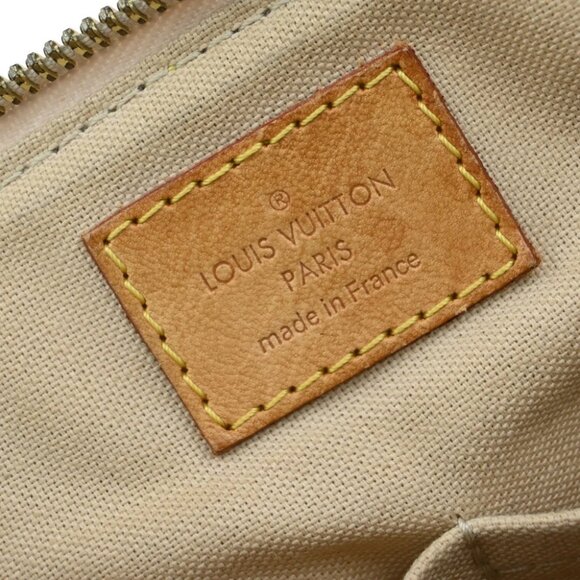 LOUIS VUITTON Siracusa PM Shoulder Bag Damier Azur Leather White - Picture 12 of 15